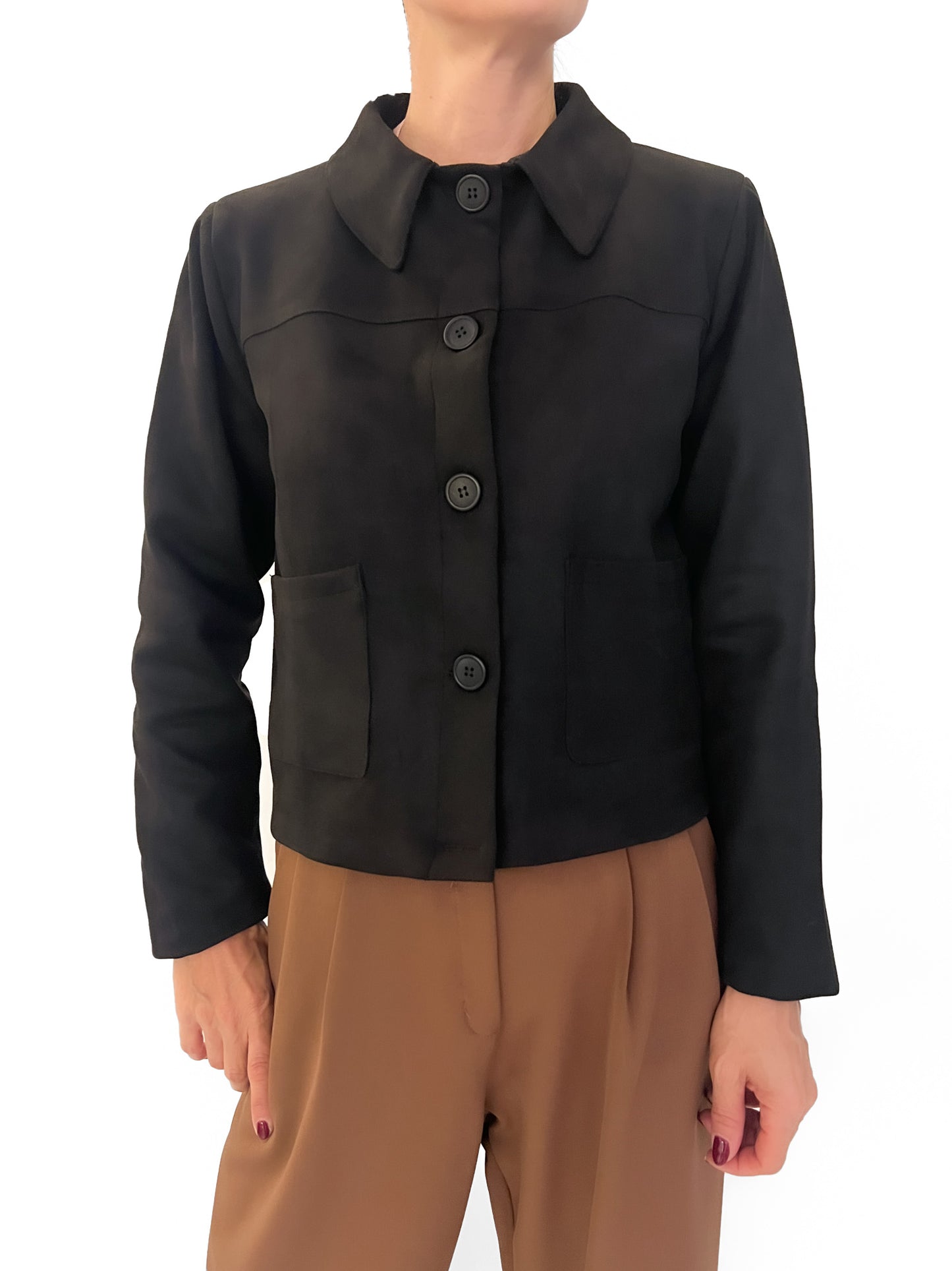 8782 Campera Gamuza Moka