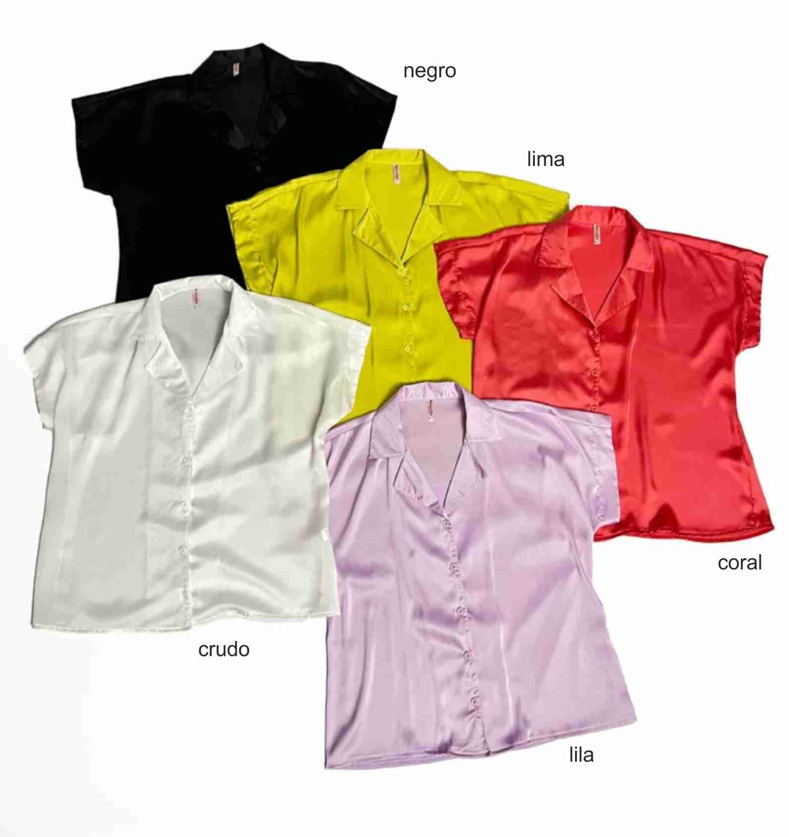 8150 Camisa Satin Seda Elian