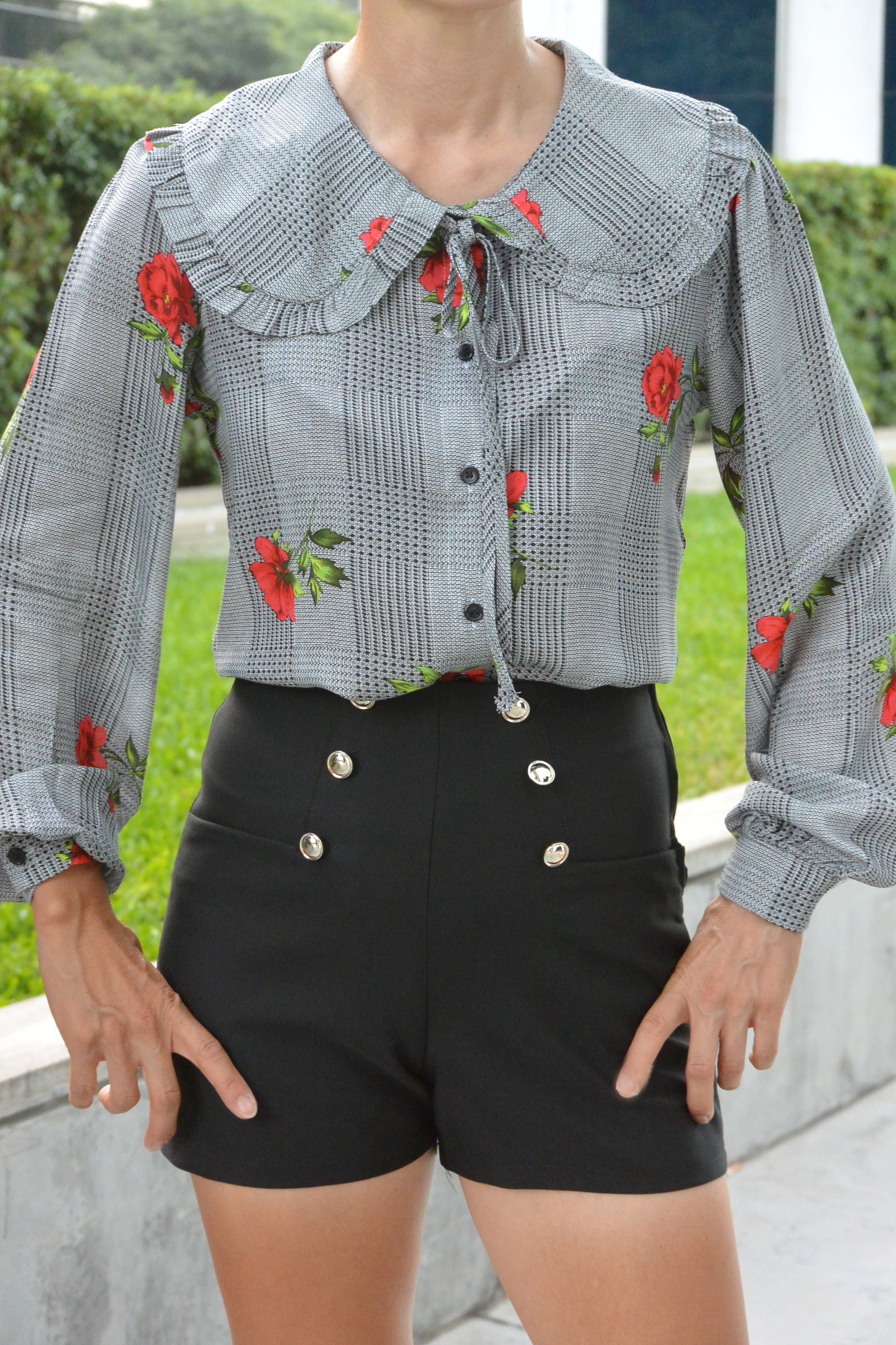 7113 Camisa Evelyn Flor
