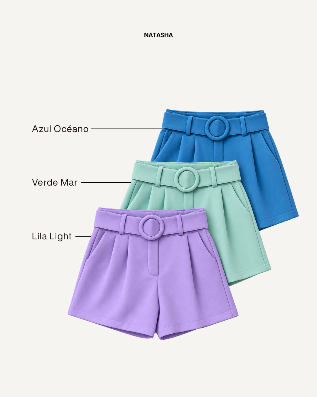 Pack x3 Short Kelly