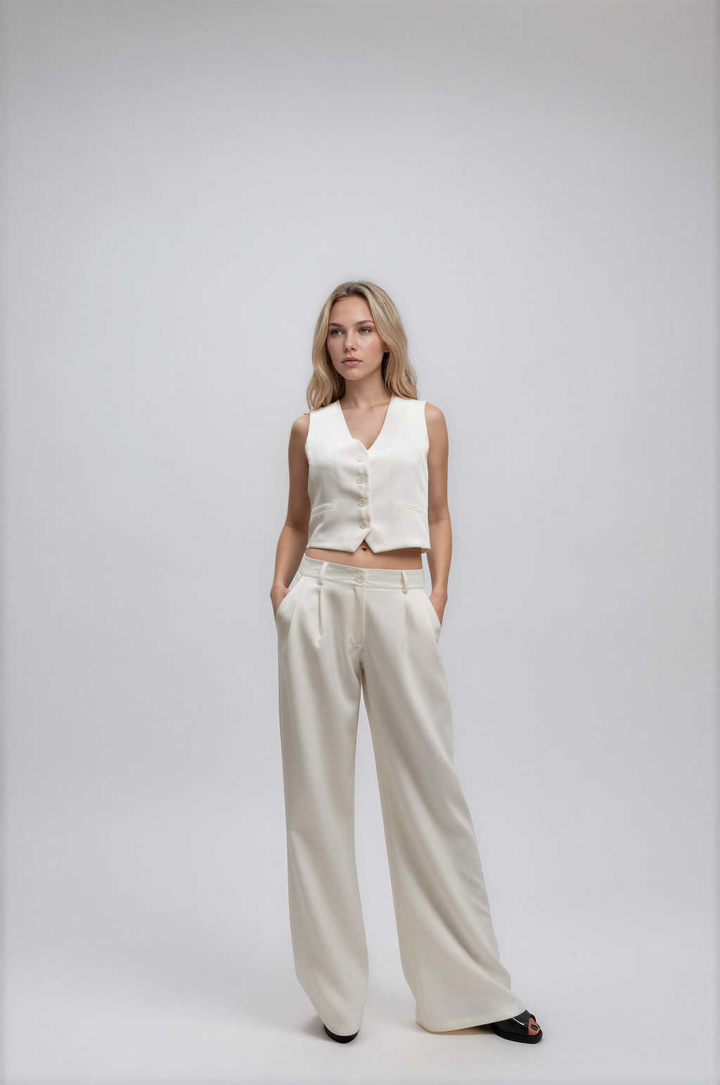 9236 Pantalón Diosa Tiro Bajo