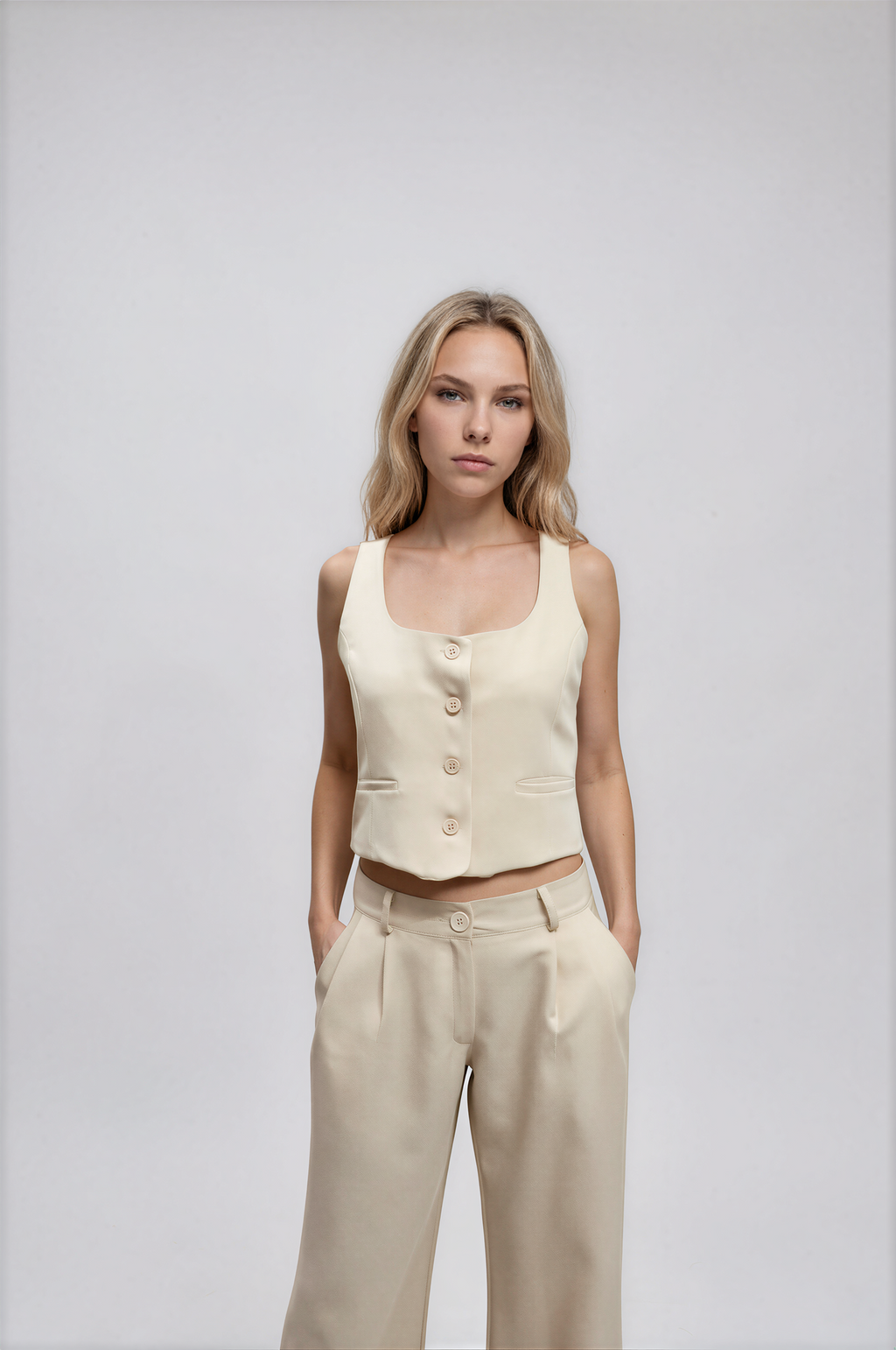 9236 Pantalón Diosa Tiro Bajo