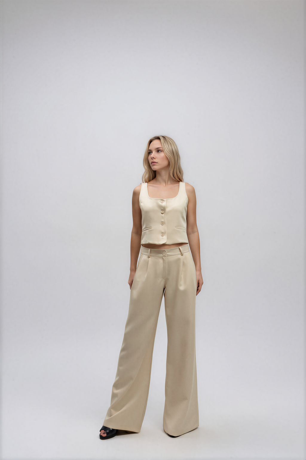9236 Pantalón Diosa Tiro Bajo