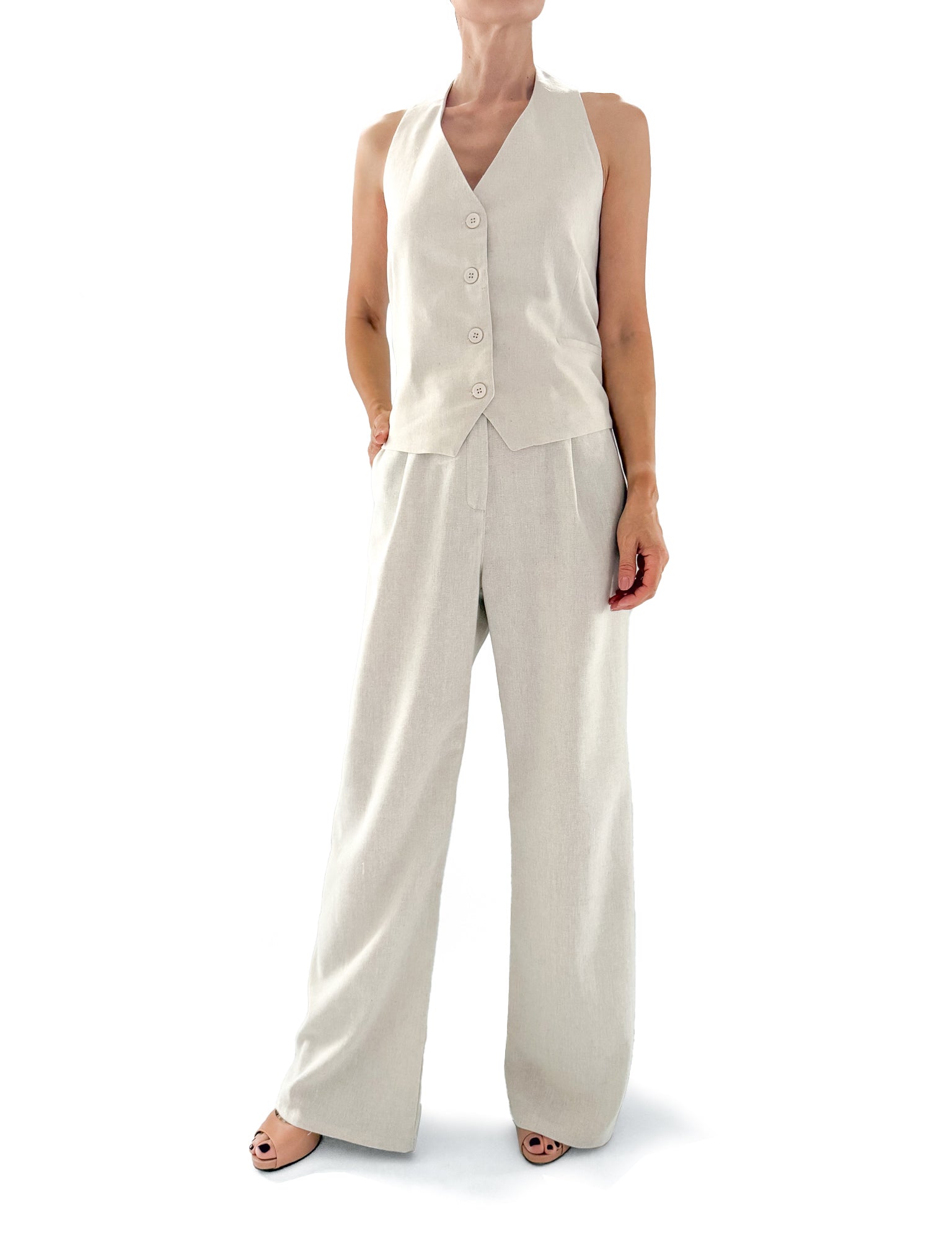 8119 Pantalón Eva Lino