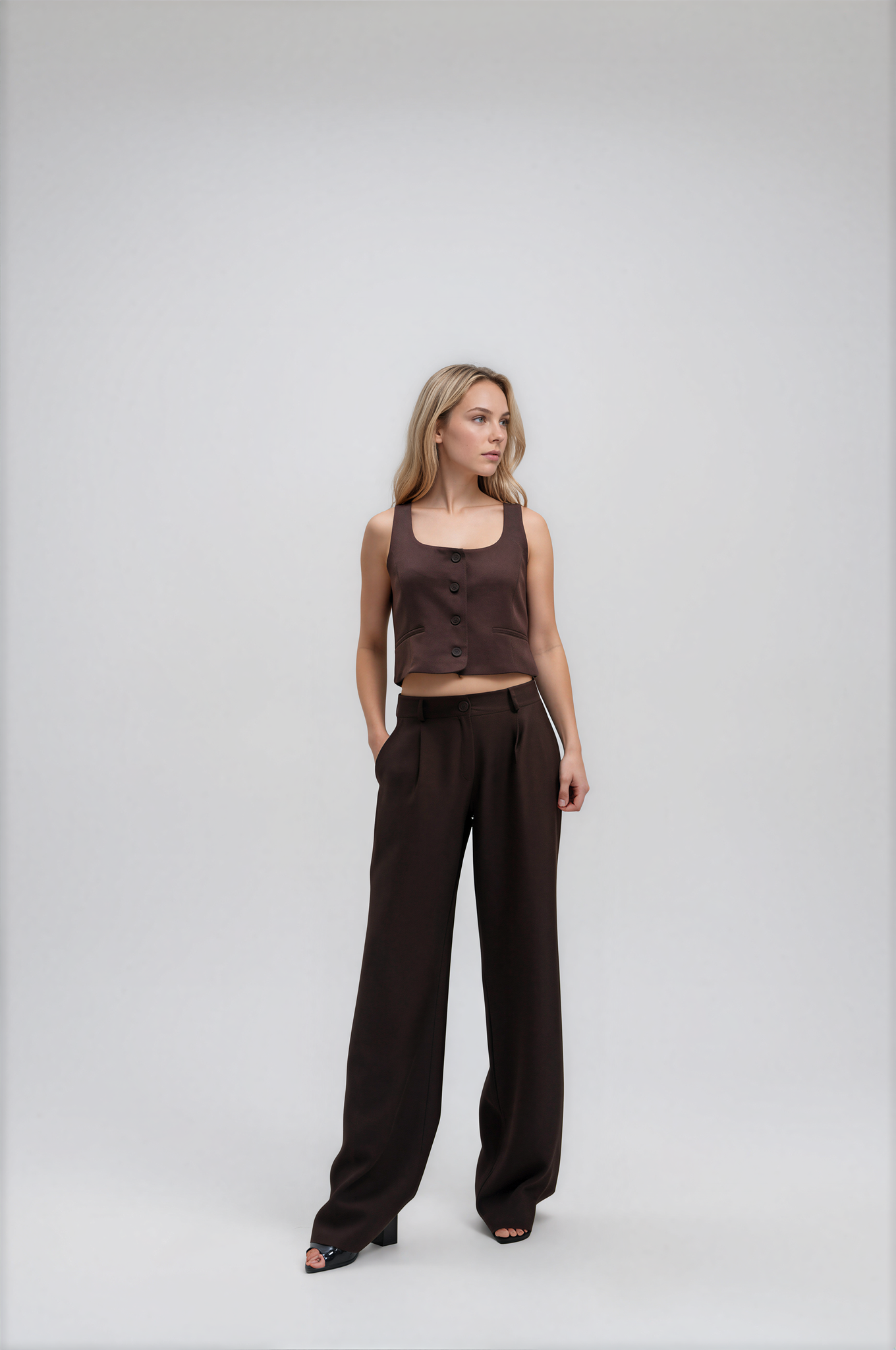 9236 Pantalón Diosa Tiro Bajo