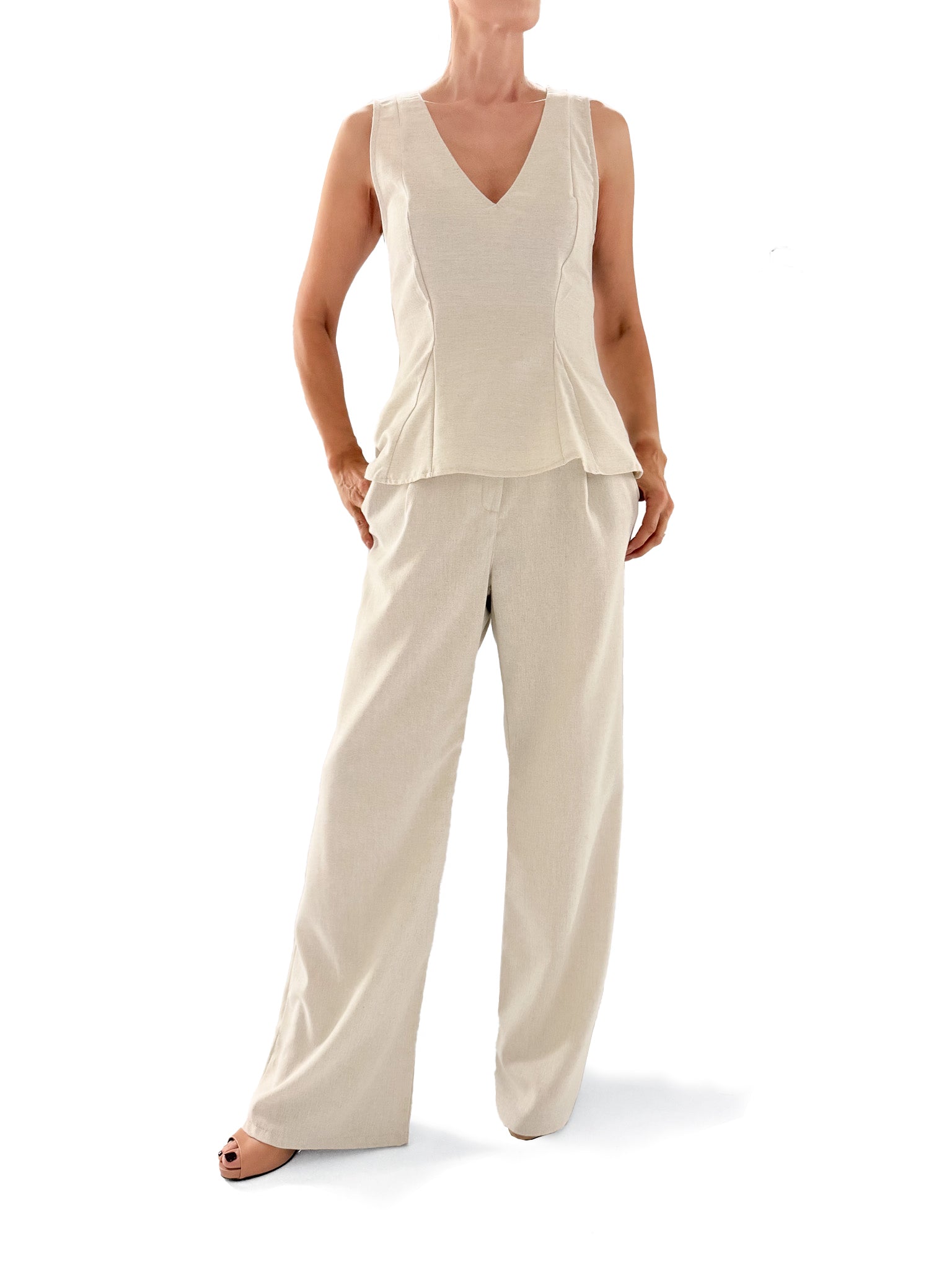 8119 Pantalón Eva Lino