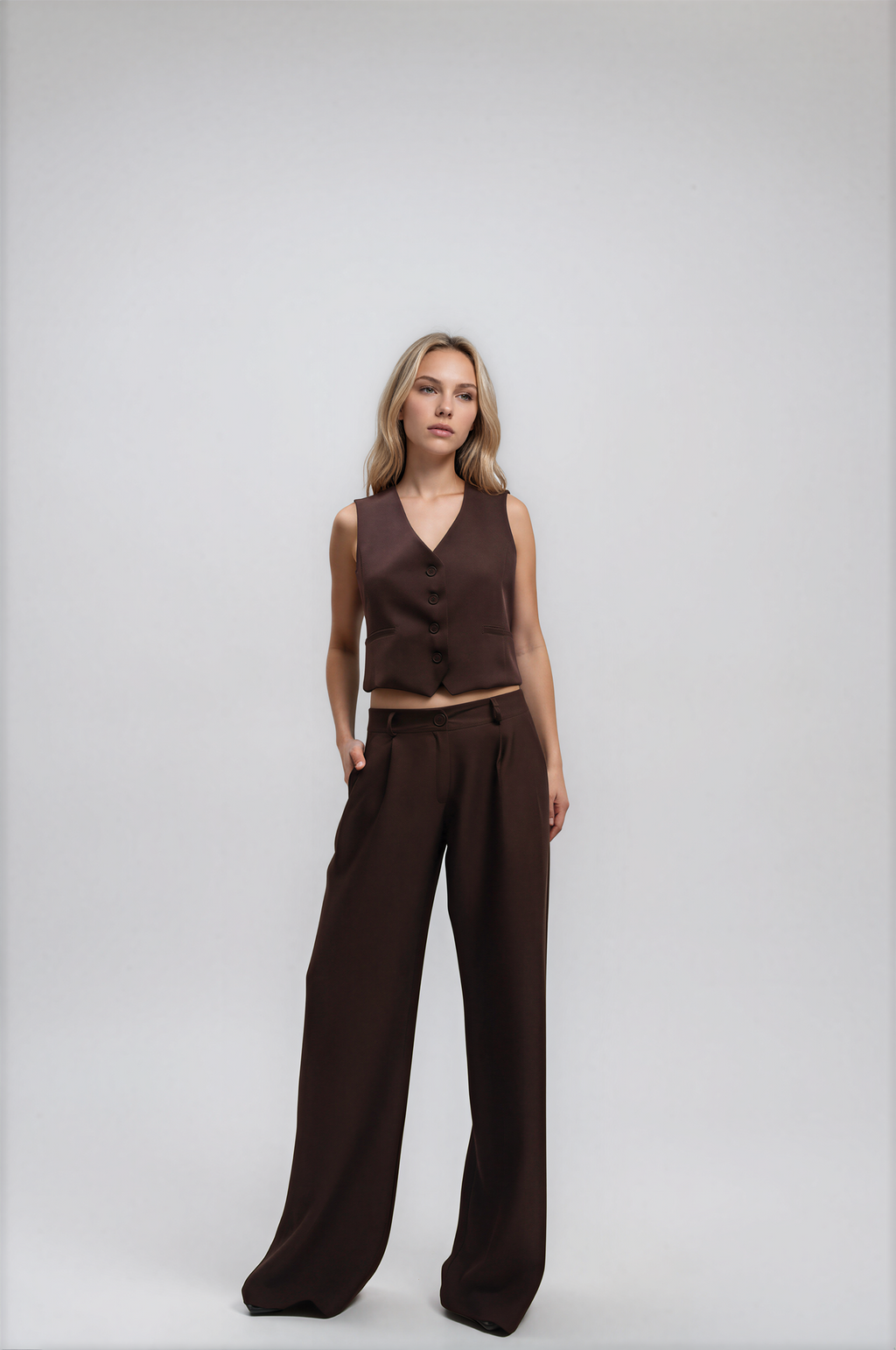 9236 Pantalón Diosa Tiro Bajo