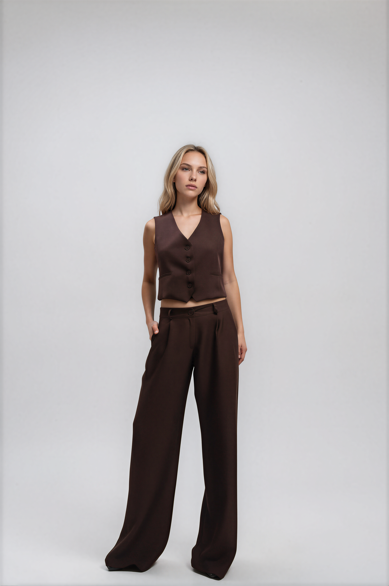 9236 Pantalón Diosa Tiro Bajo