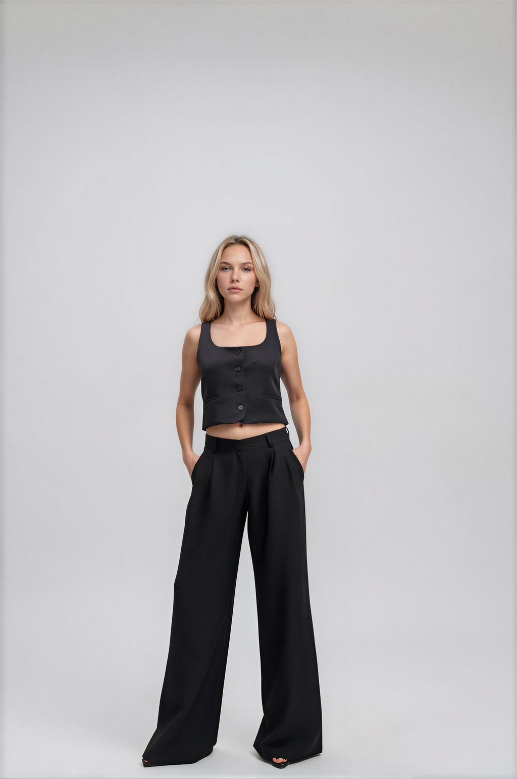 9236 Pantalón Diosa Tiro Bajo