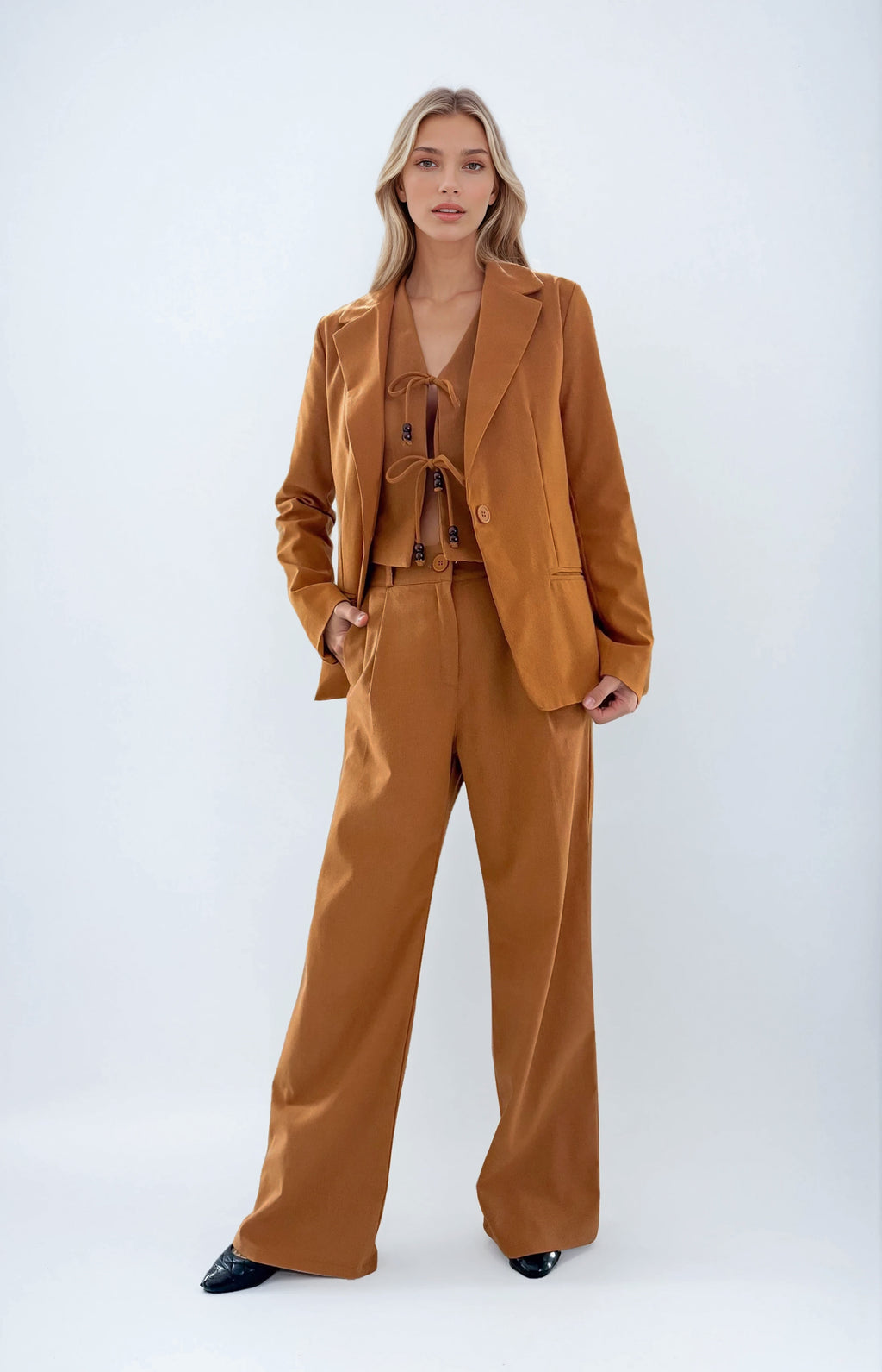 8819 Chaleco Lino New Coquette