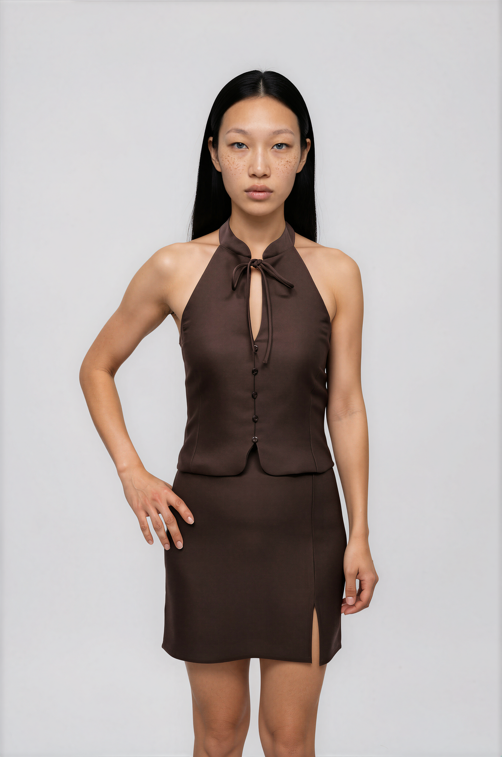 7319 Pollera Sepia