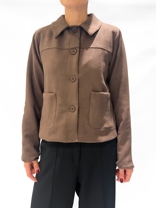 8782 Campera Gamuza Moka