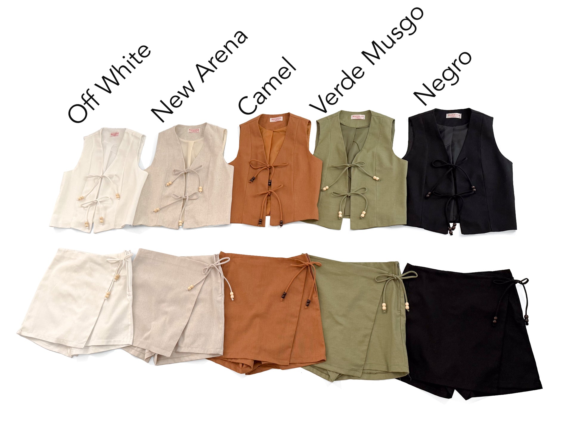 8893 Short Pollera Lino Mango
