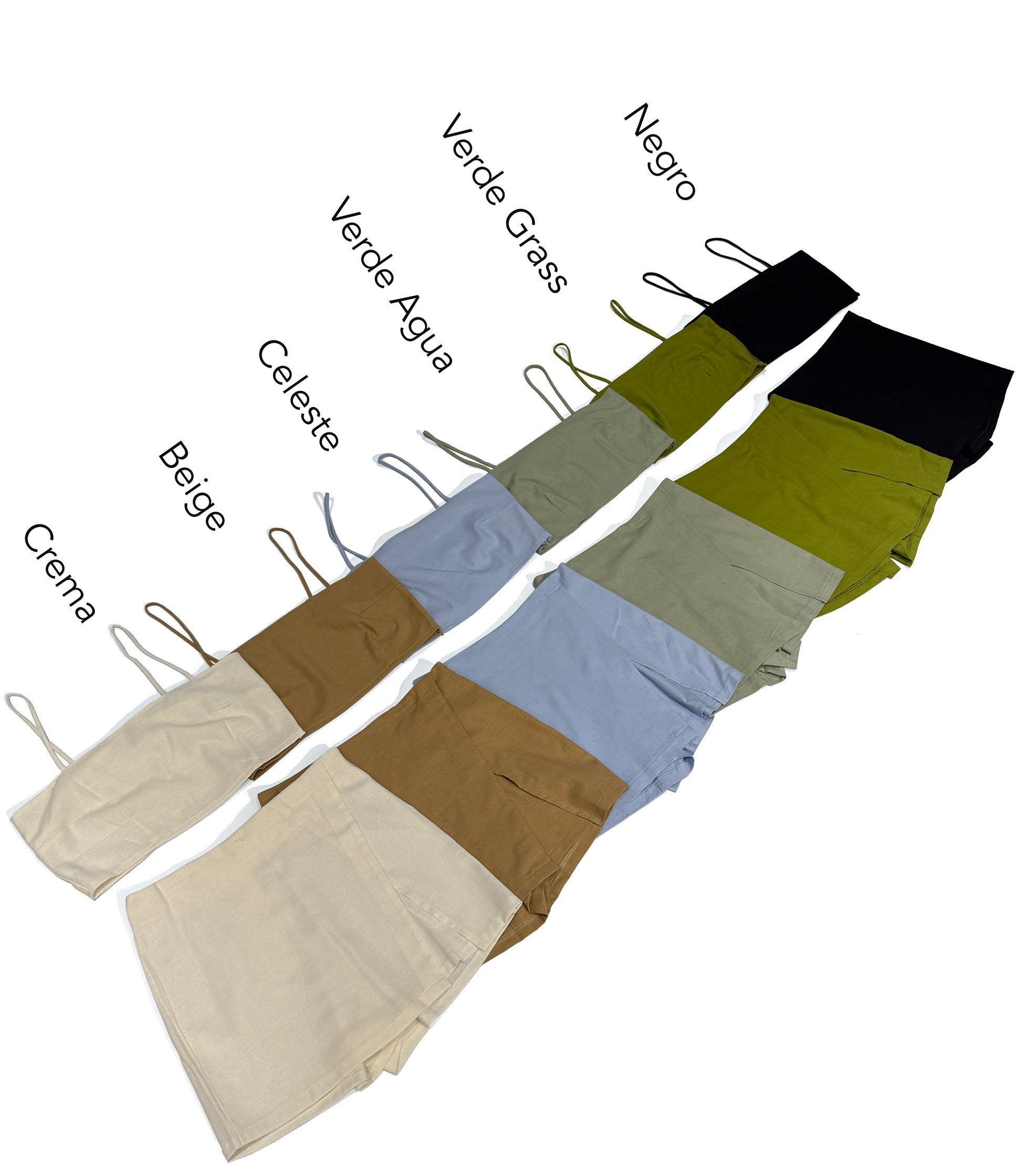 8875 Short Pollera Lino Agnes