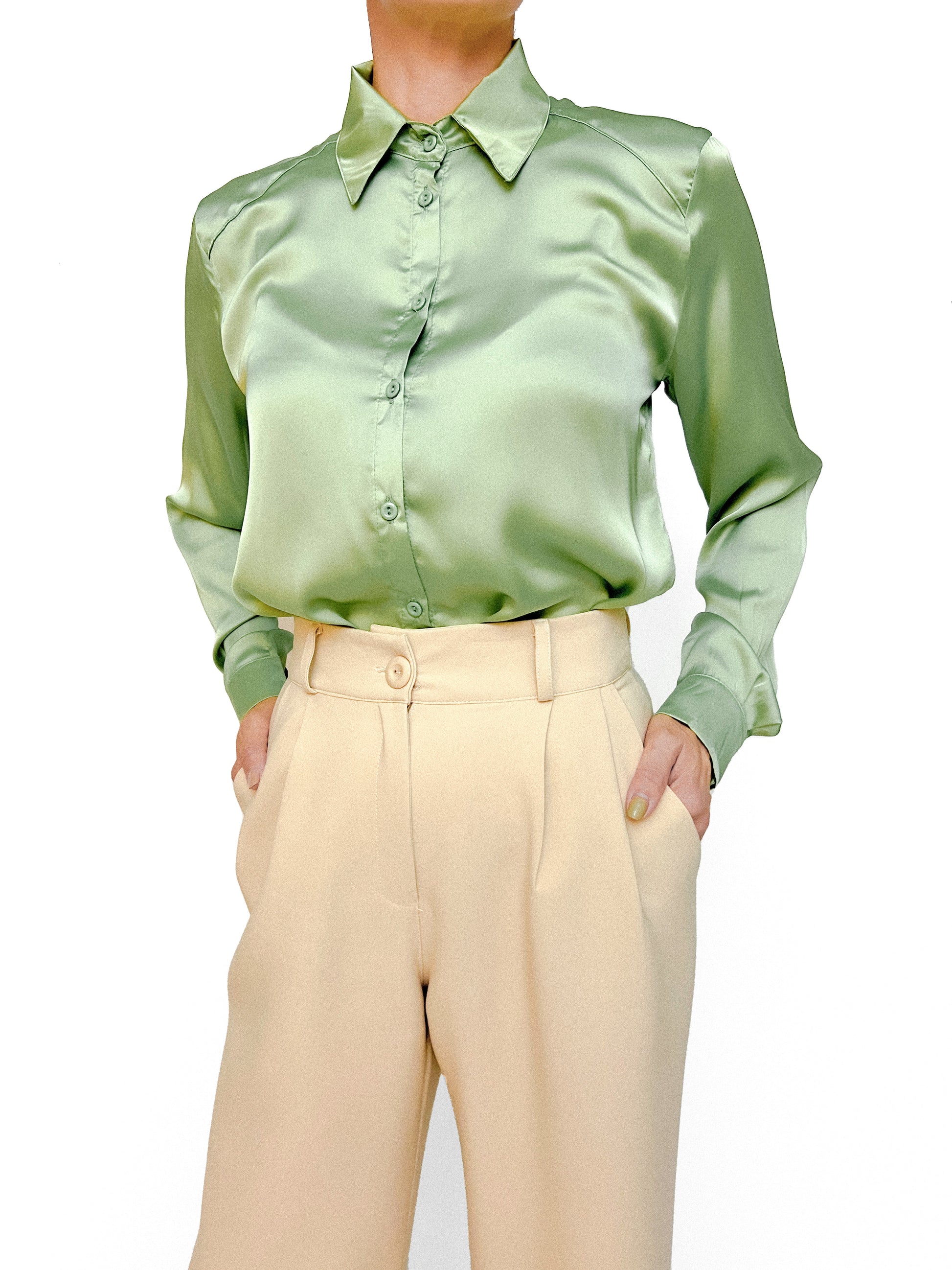 7947 Camisa Satin Seda Ronny Sale