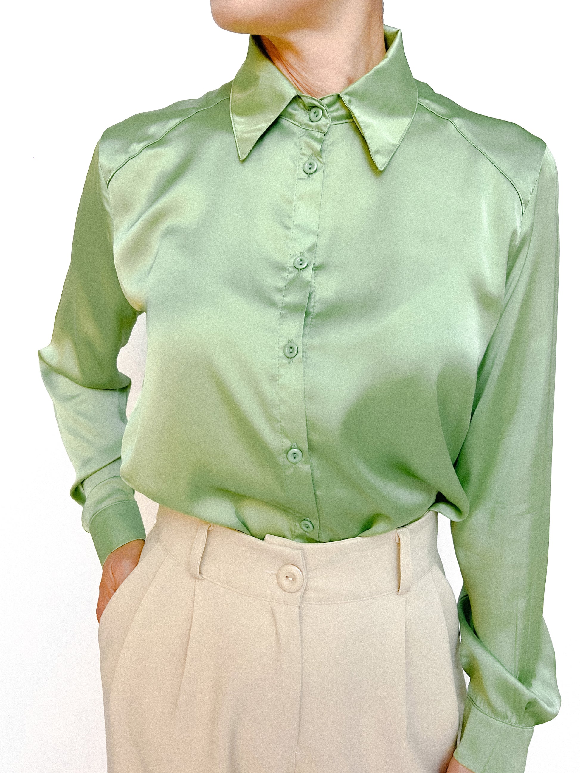 7947 Camisa Satin Seda Ronny Sale