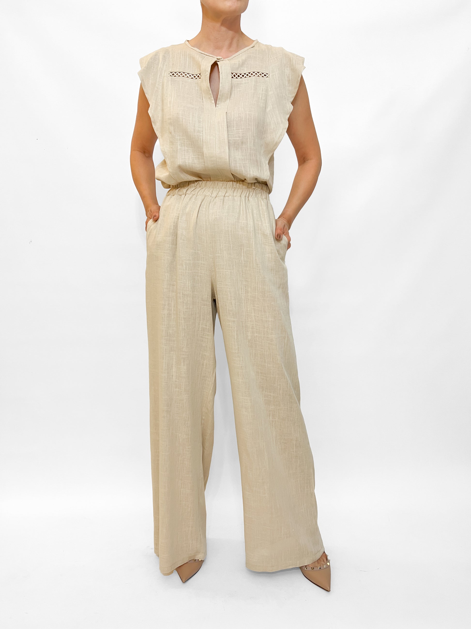 8596 Pantalón Antilla Lino