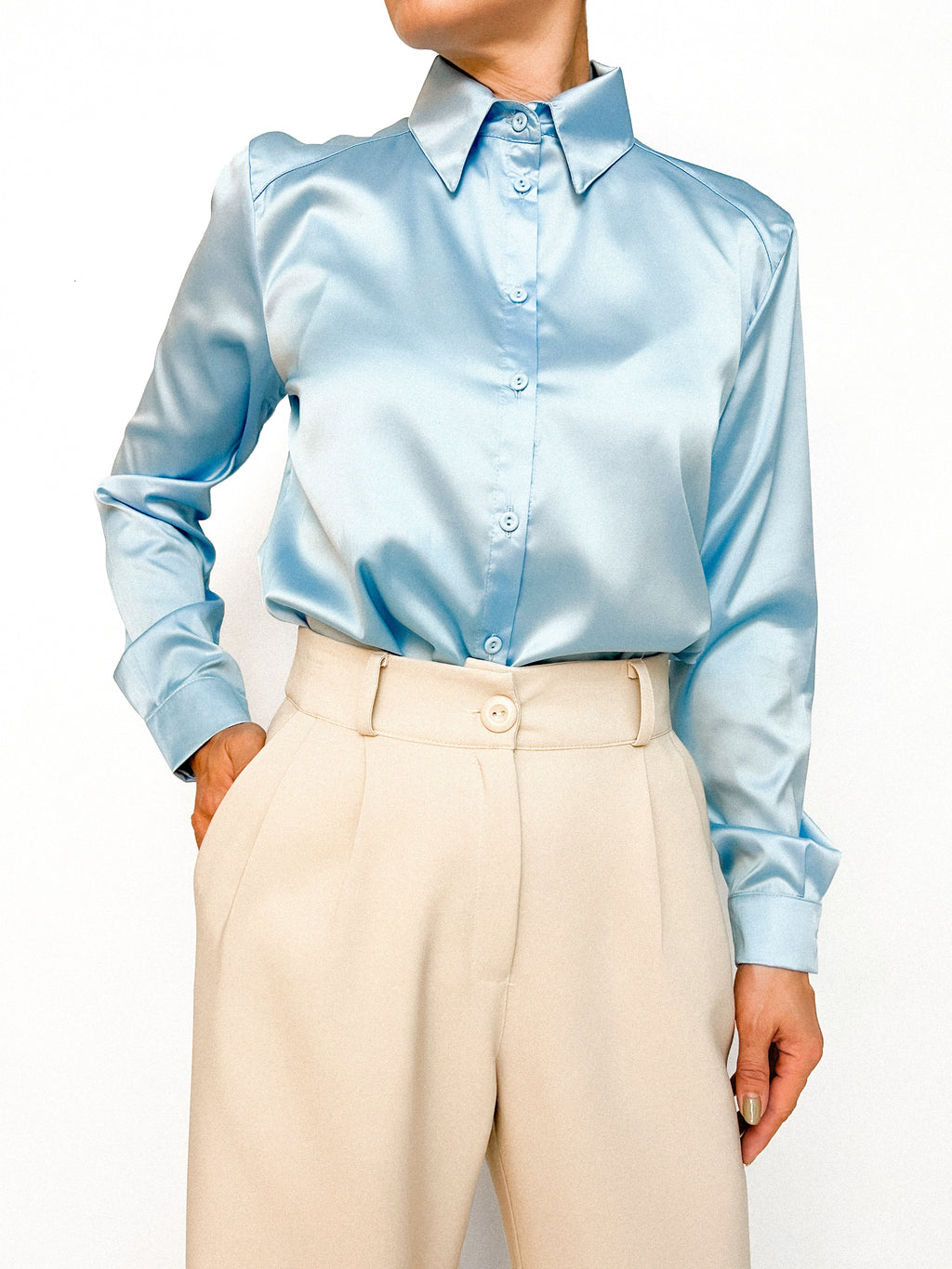 7947 Camisa Satin Seda Ronny Sale