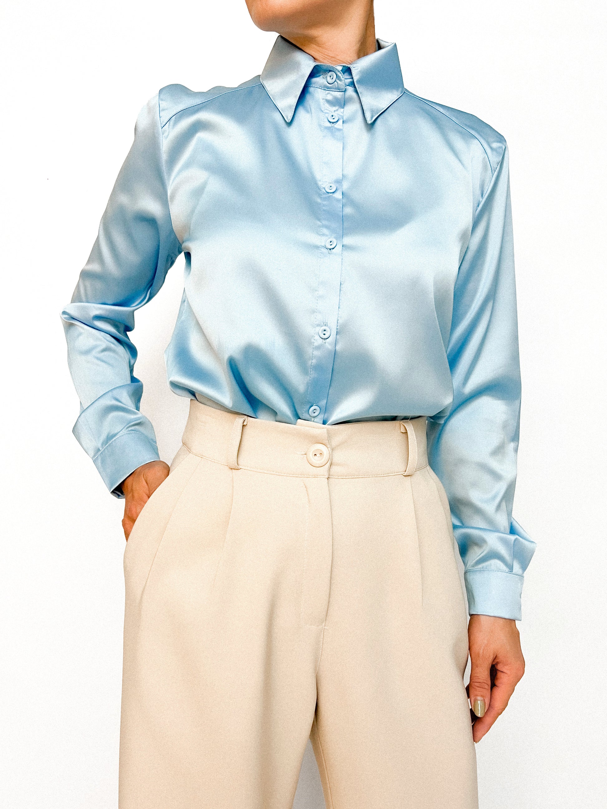 7947 Camisa Satin Seda Ronny Sale