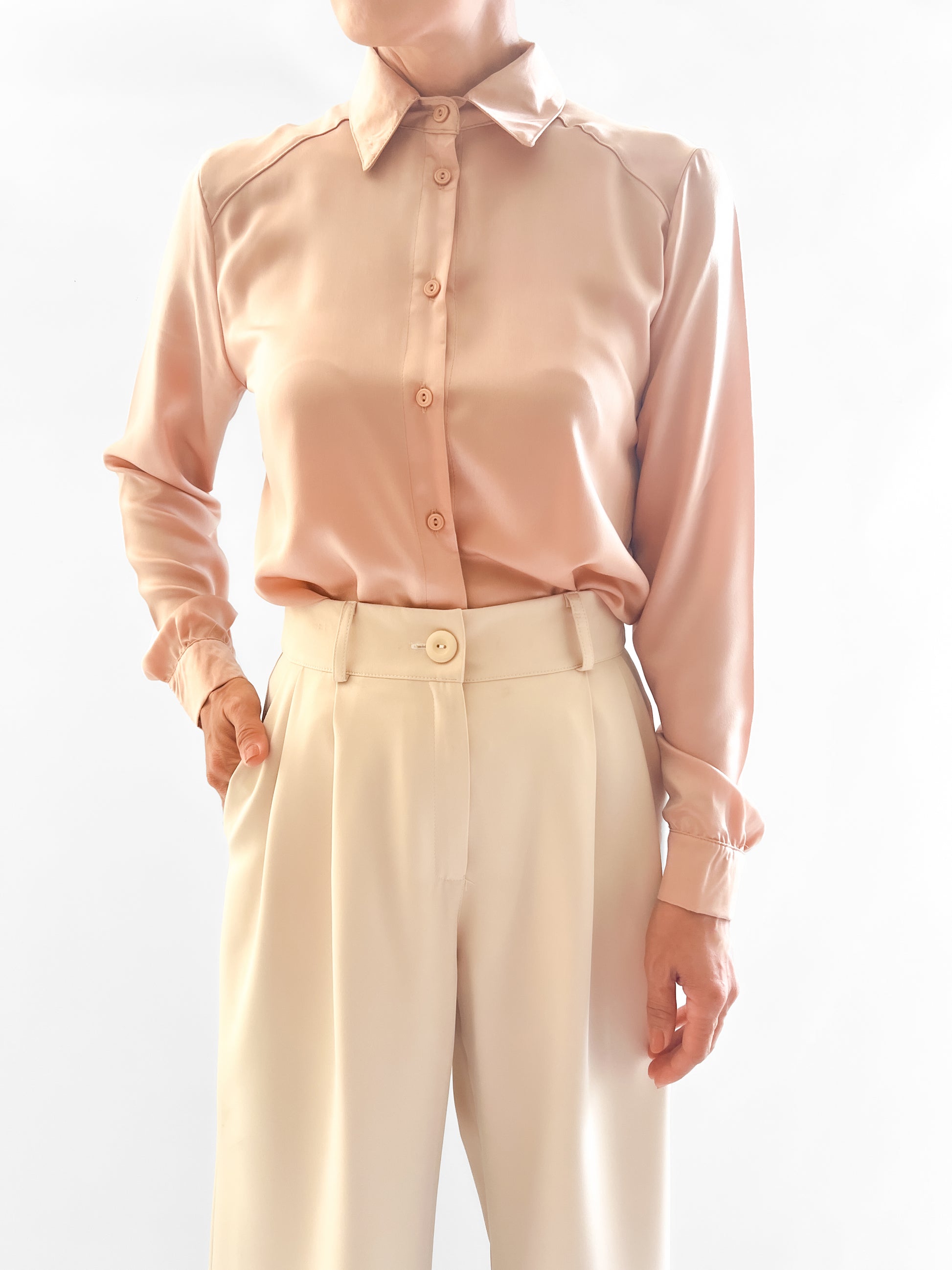 7947 Camisa Satin Seda Ronny Sale