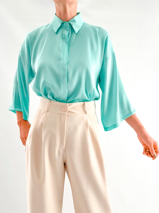 8142 Camisa Satin Seda Juana