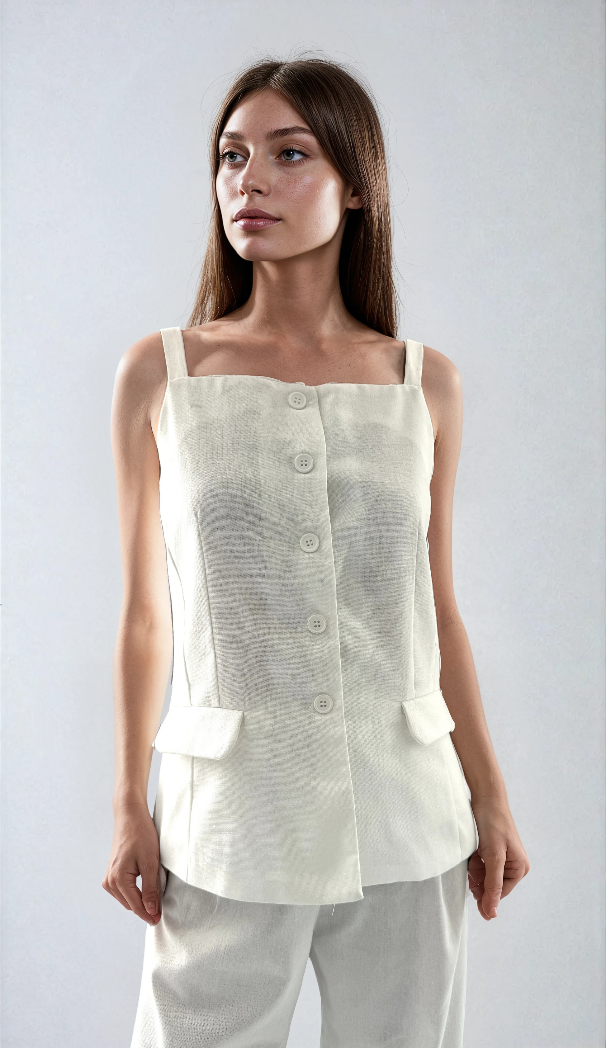 8872 Chaleco Lino Mona