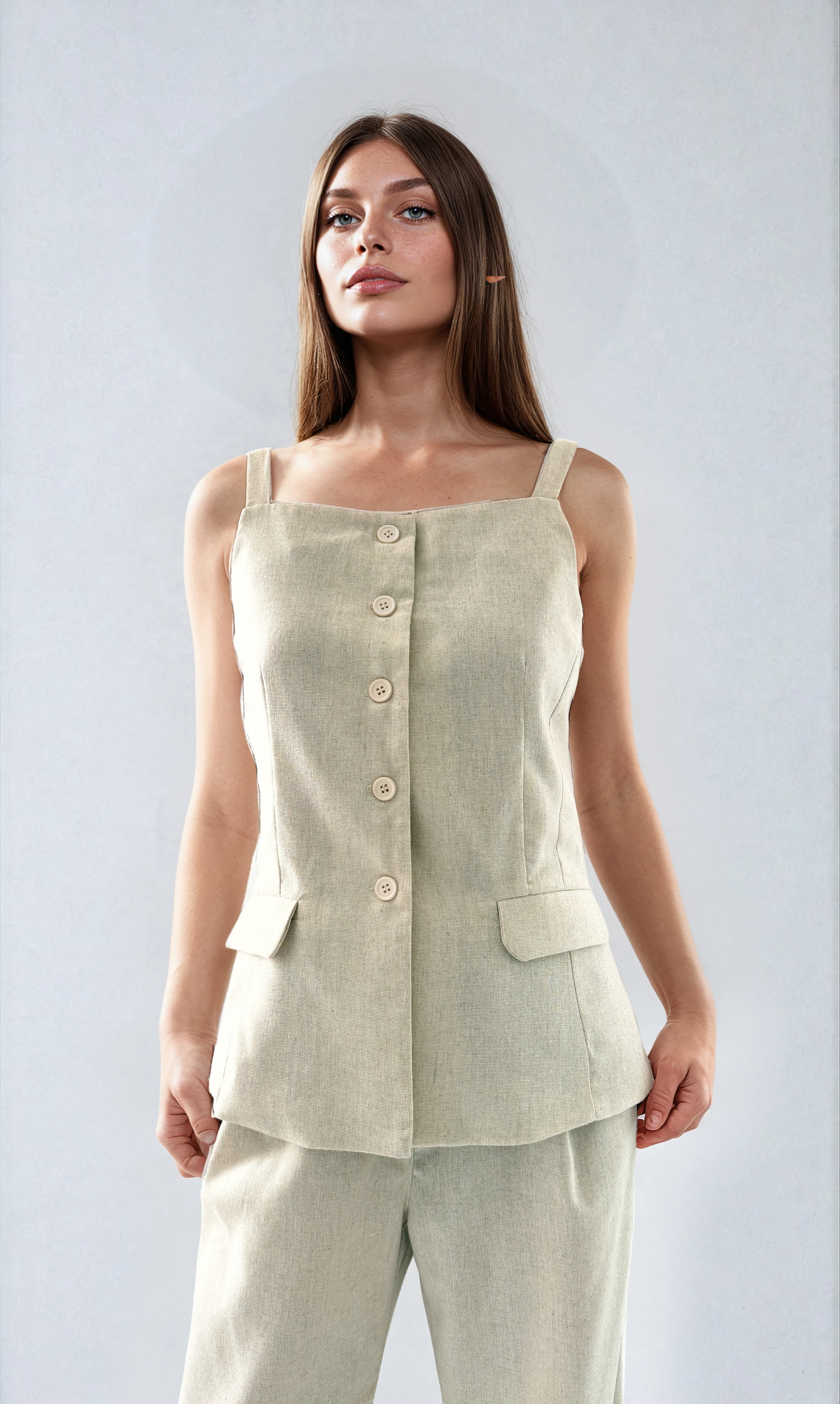 8872 Chaleco Lino Mona