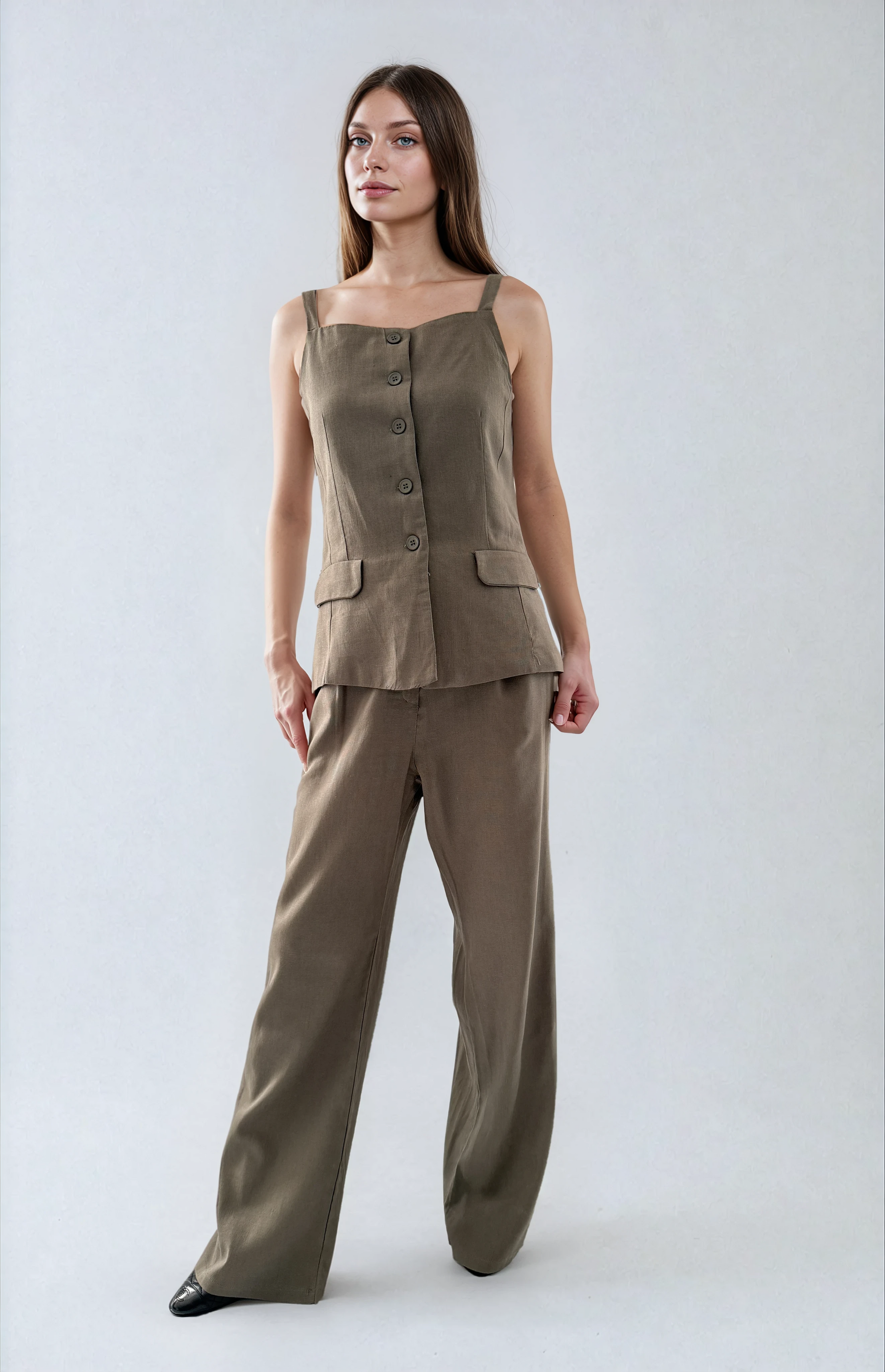 8119 Pantalón Eva Lino