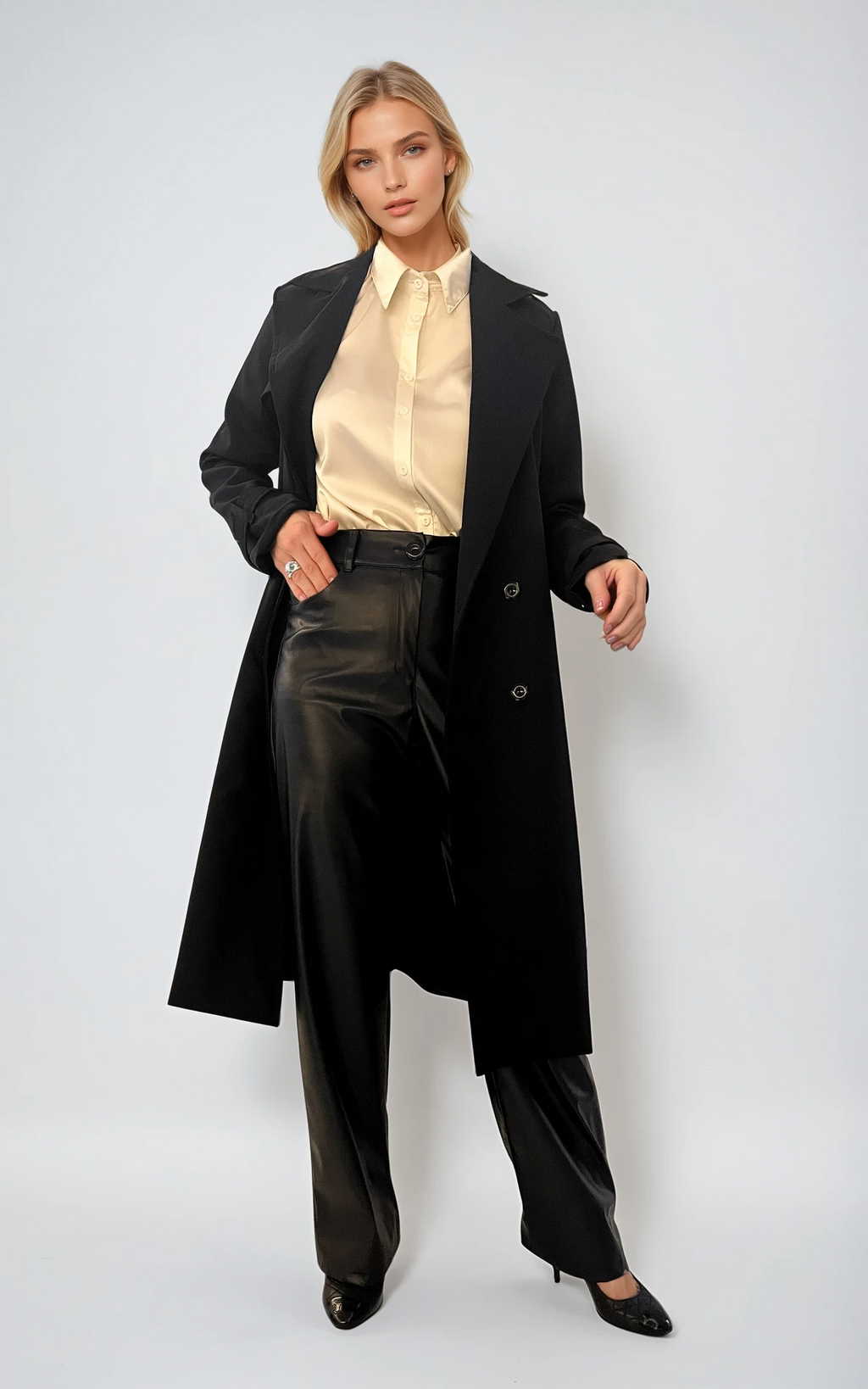 8418 Pantalón Seli Cuero