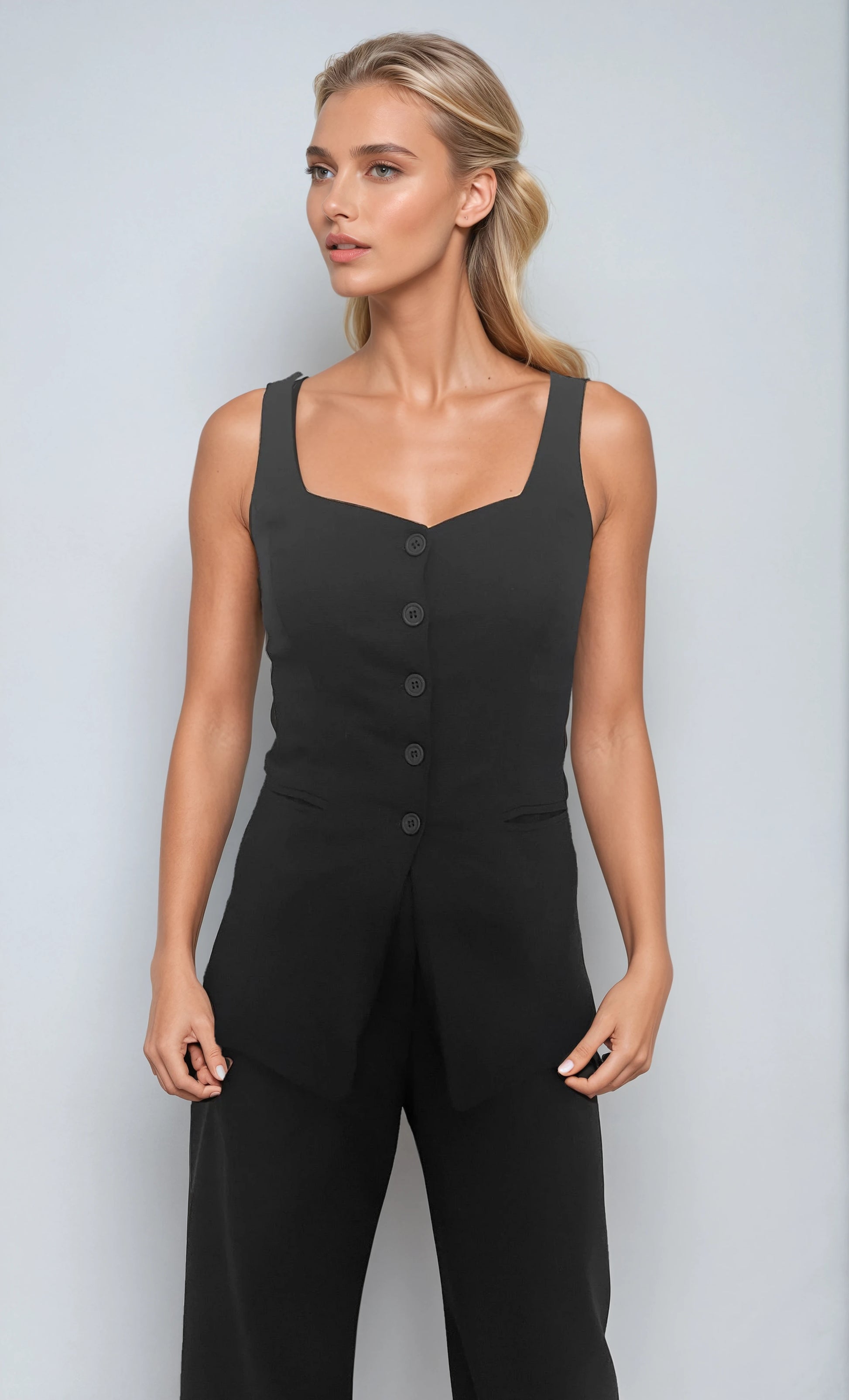 8532 Chaleco Lino Mimi Sale