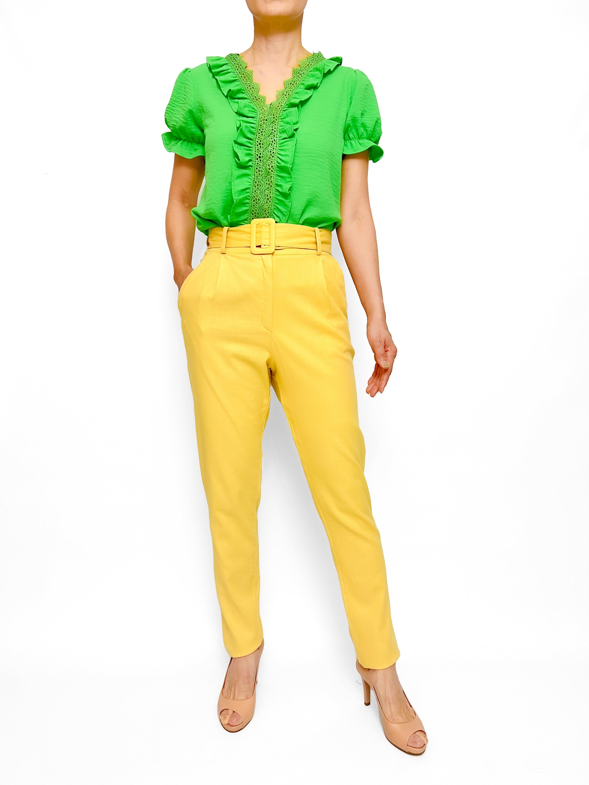 8114 Pantalón Afrodita Lino