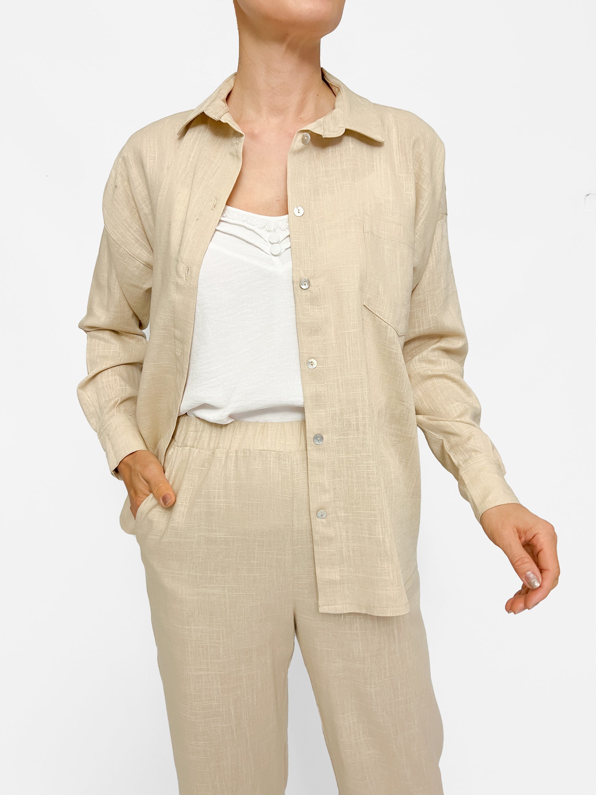 8128 Camisa Lino León