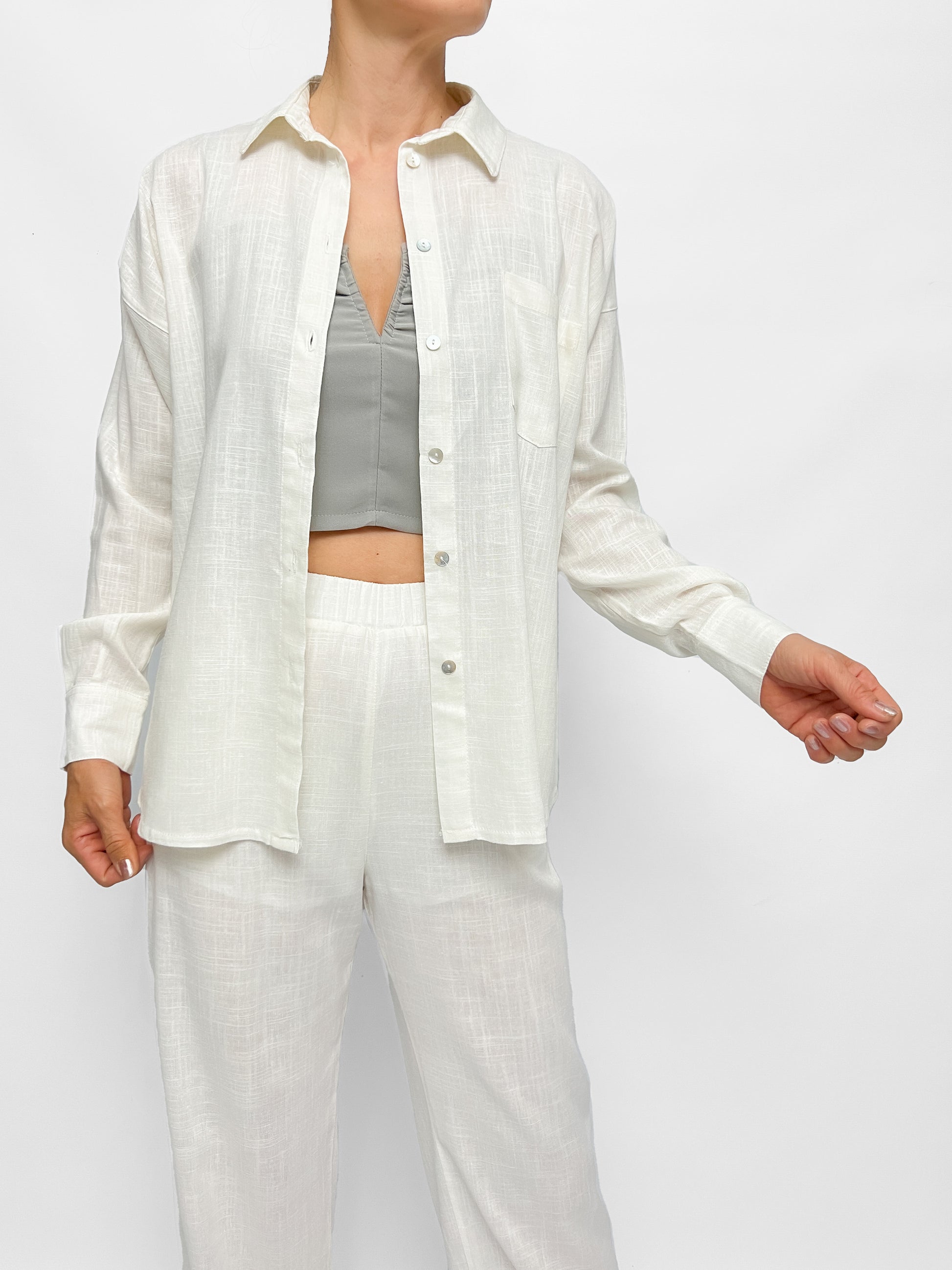 8128 Camisa Lino León