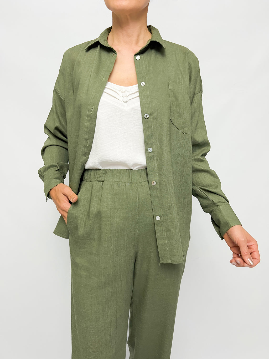 8128 Camisa Lino León