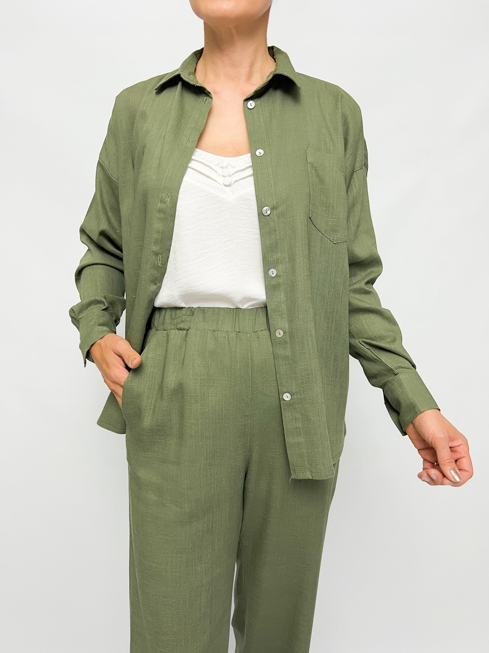 8128 Camisa Lino León