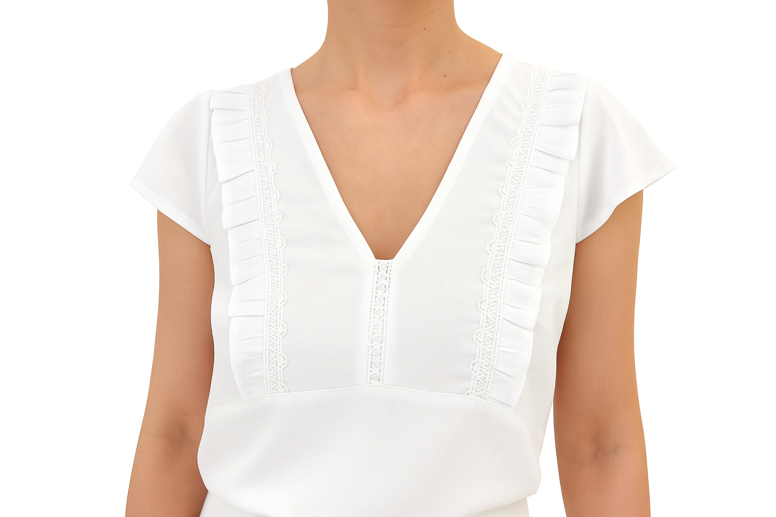 Blusa en blanco