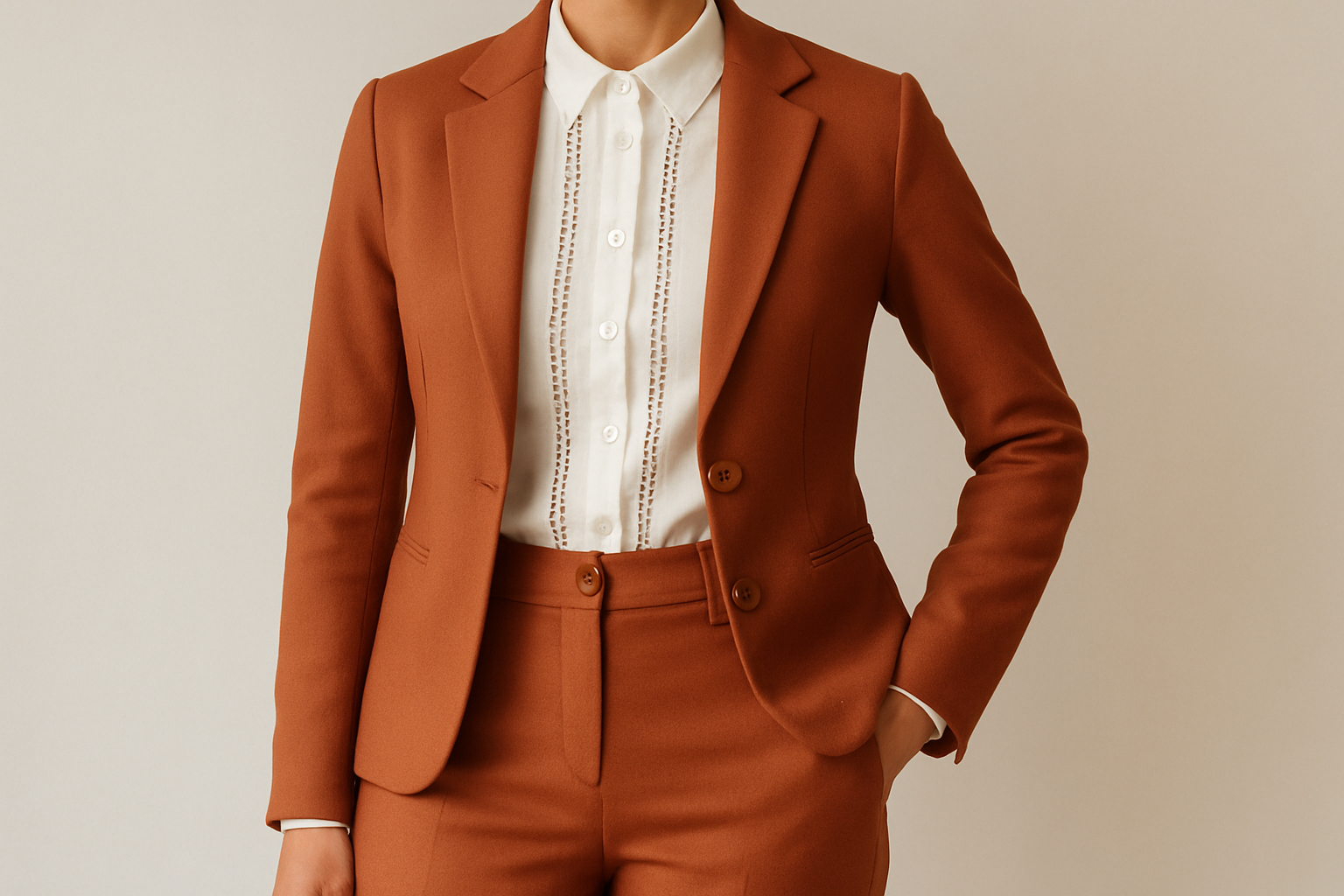 Conjunto color terracota