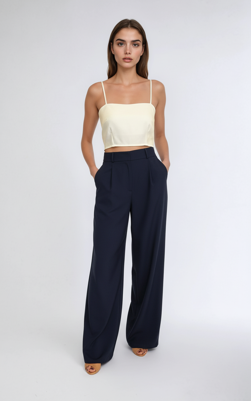 Conjunto con pantalón azul marino
