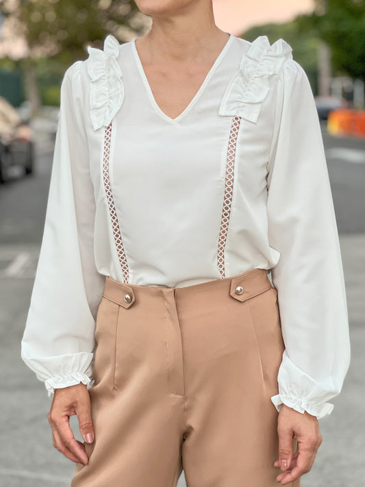7603 Blusa Rochas