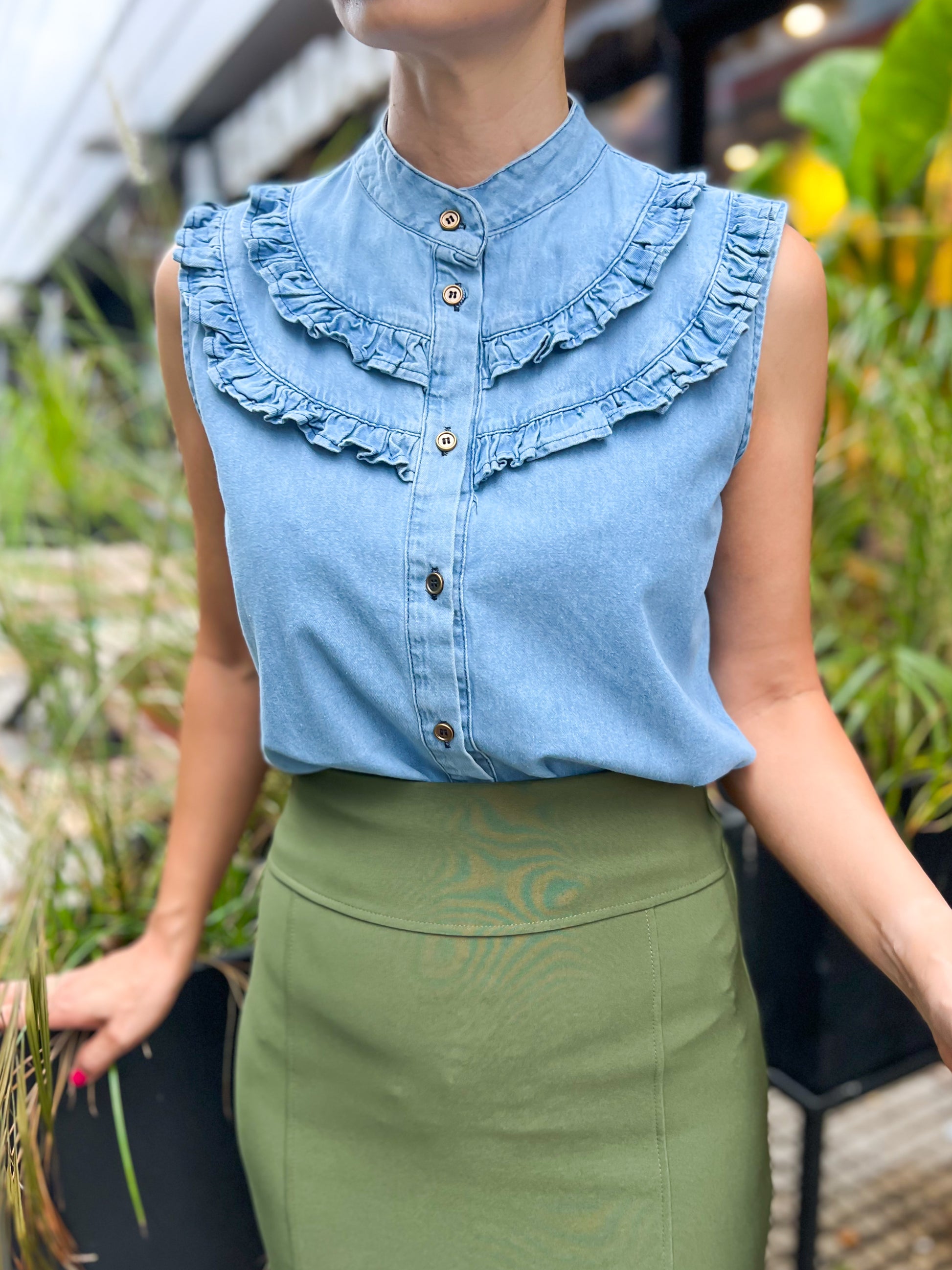 7474 Camisa Eiffel Denim