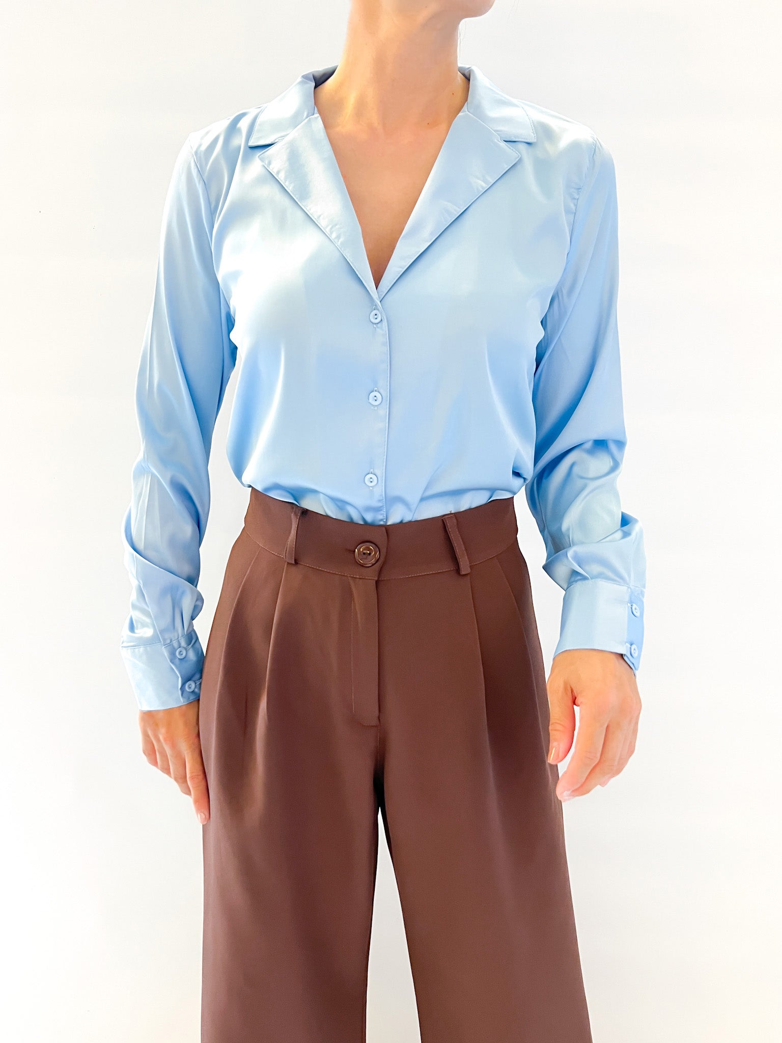 7982 Camisa Satin Seda Sandy