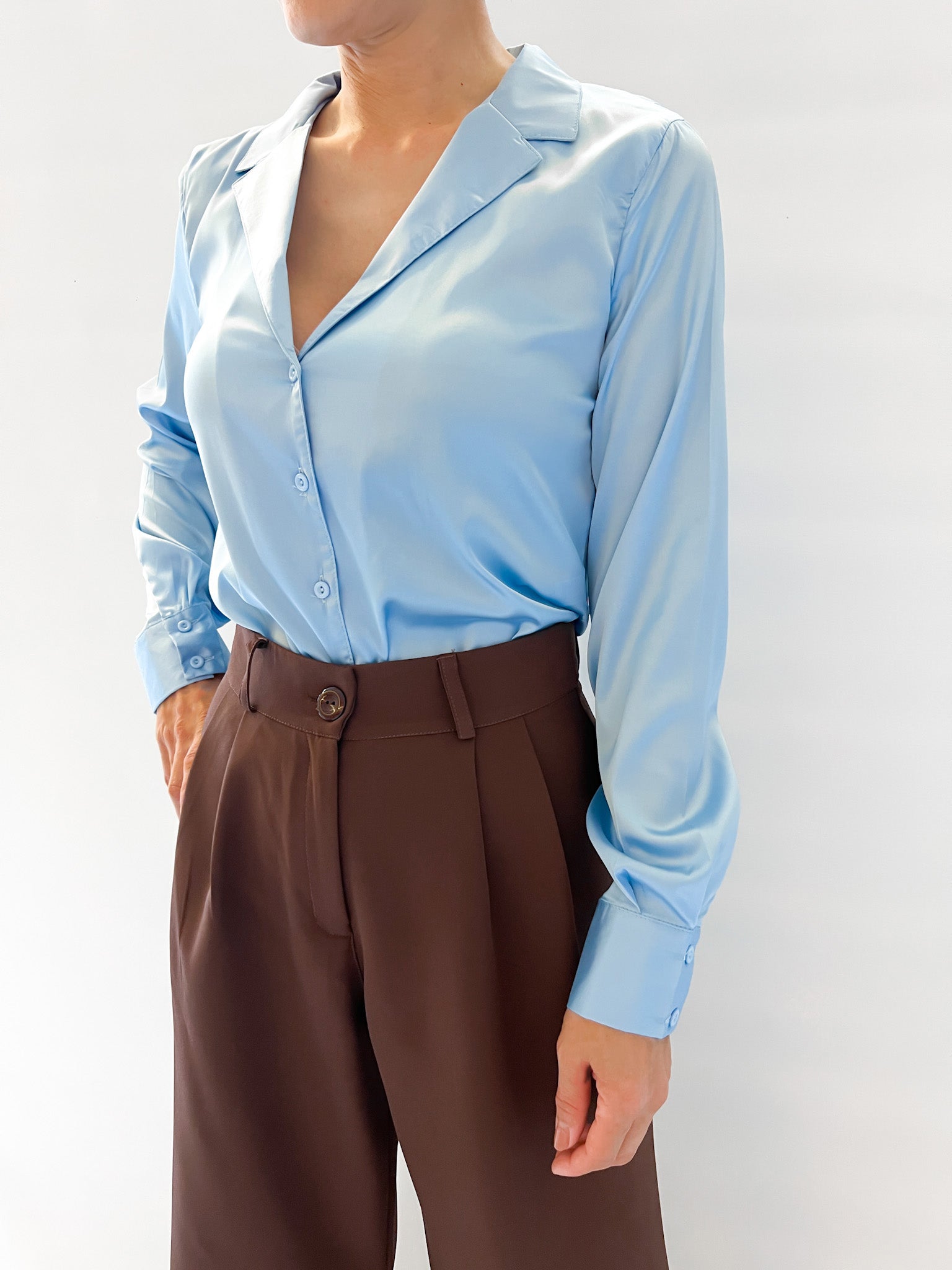 7982 Camisa Satin Seda Sandy